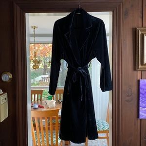 Faux Velvet Smoking Jacket